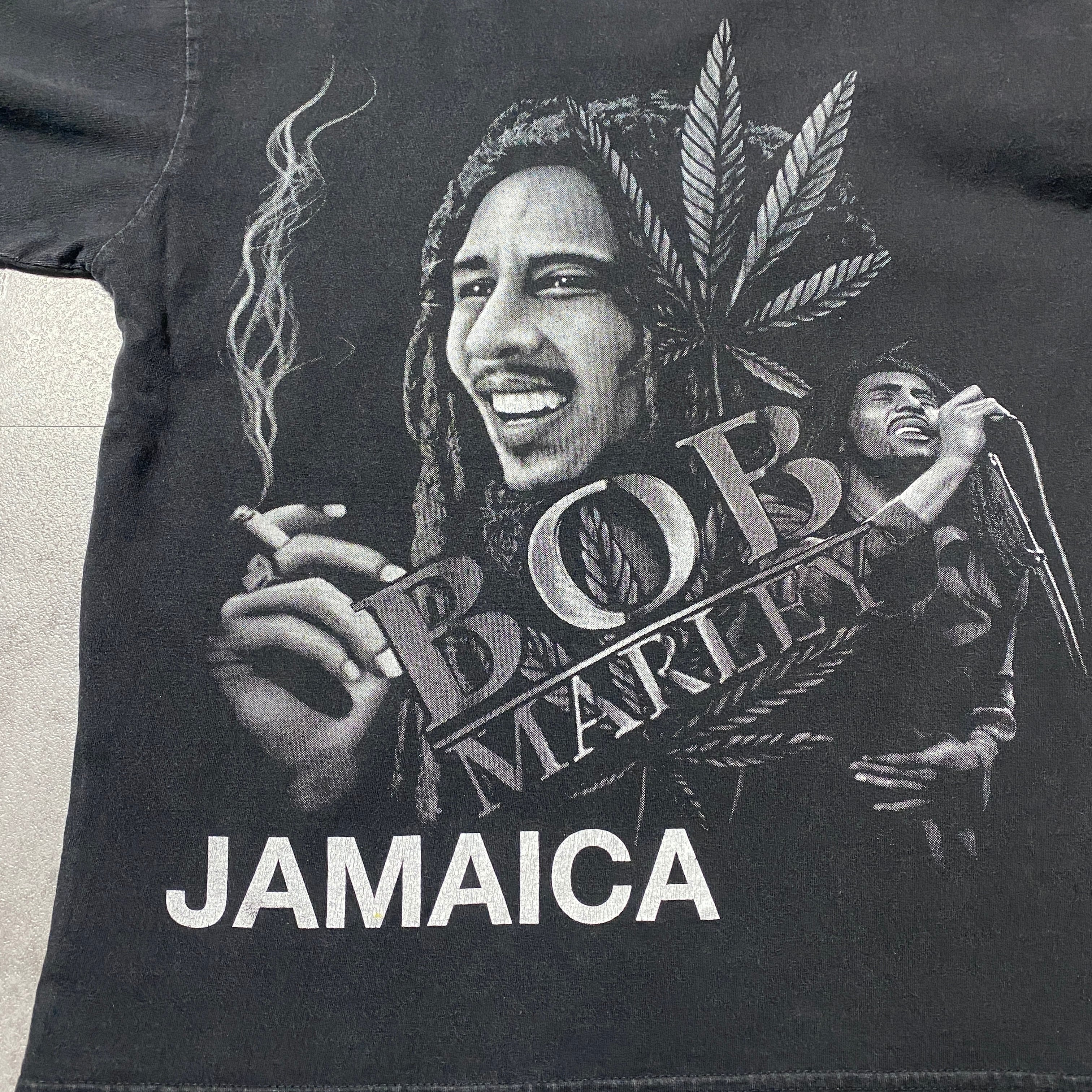 90's 00's HOT-ICE BOB MARLEY ボブマーリー レゲエ 両面プリント