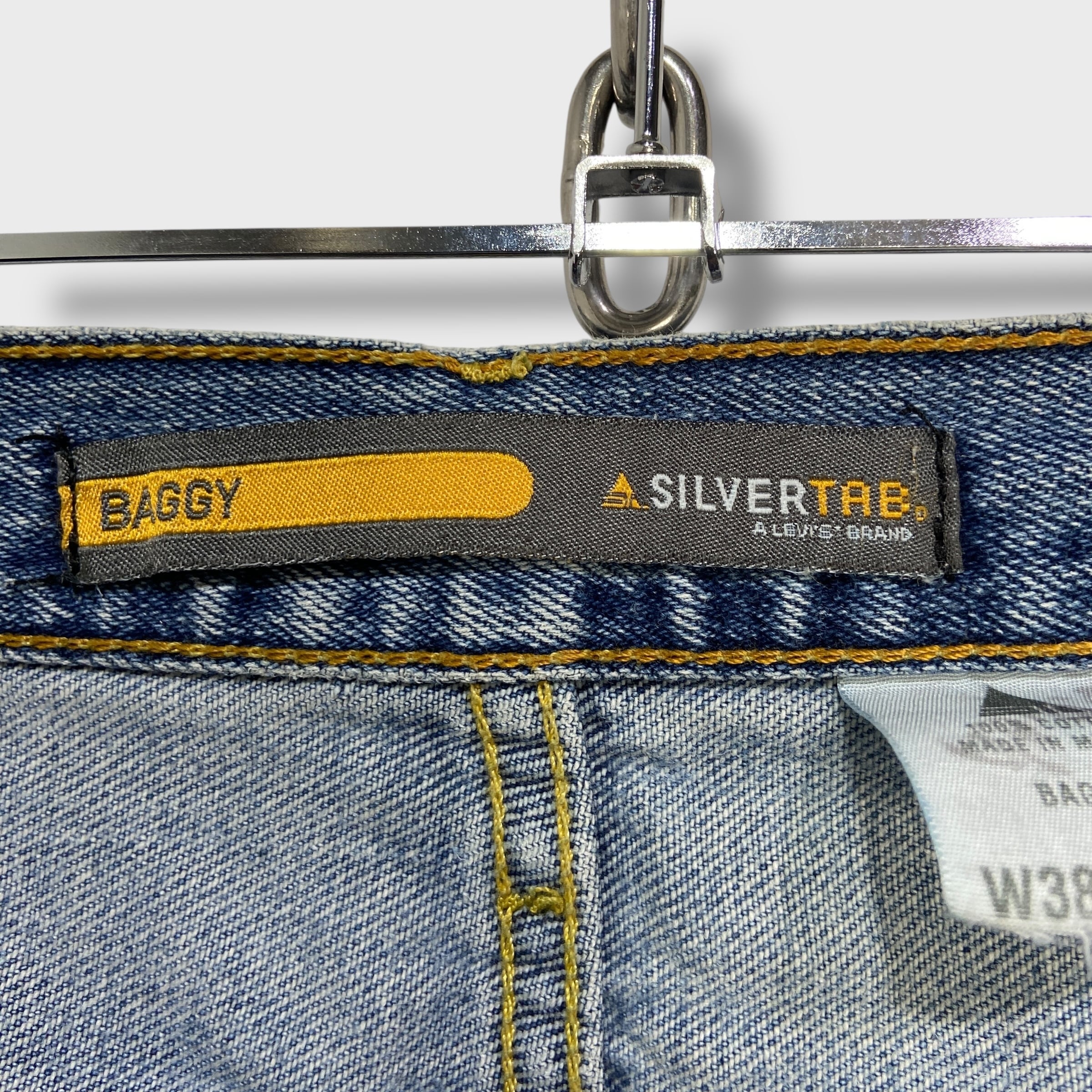 00s リーバイス シルバータブ バギーデニムパンツ インディゴ W38L30