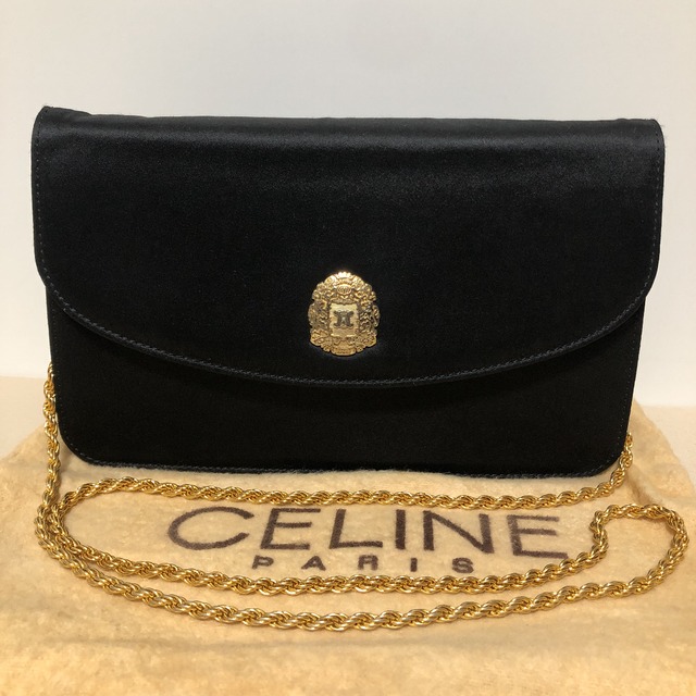 CELINE セリーヌ チェーン ショルダーバッグ ブラゾン エンブレム