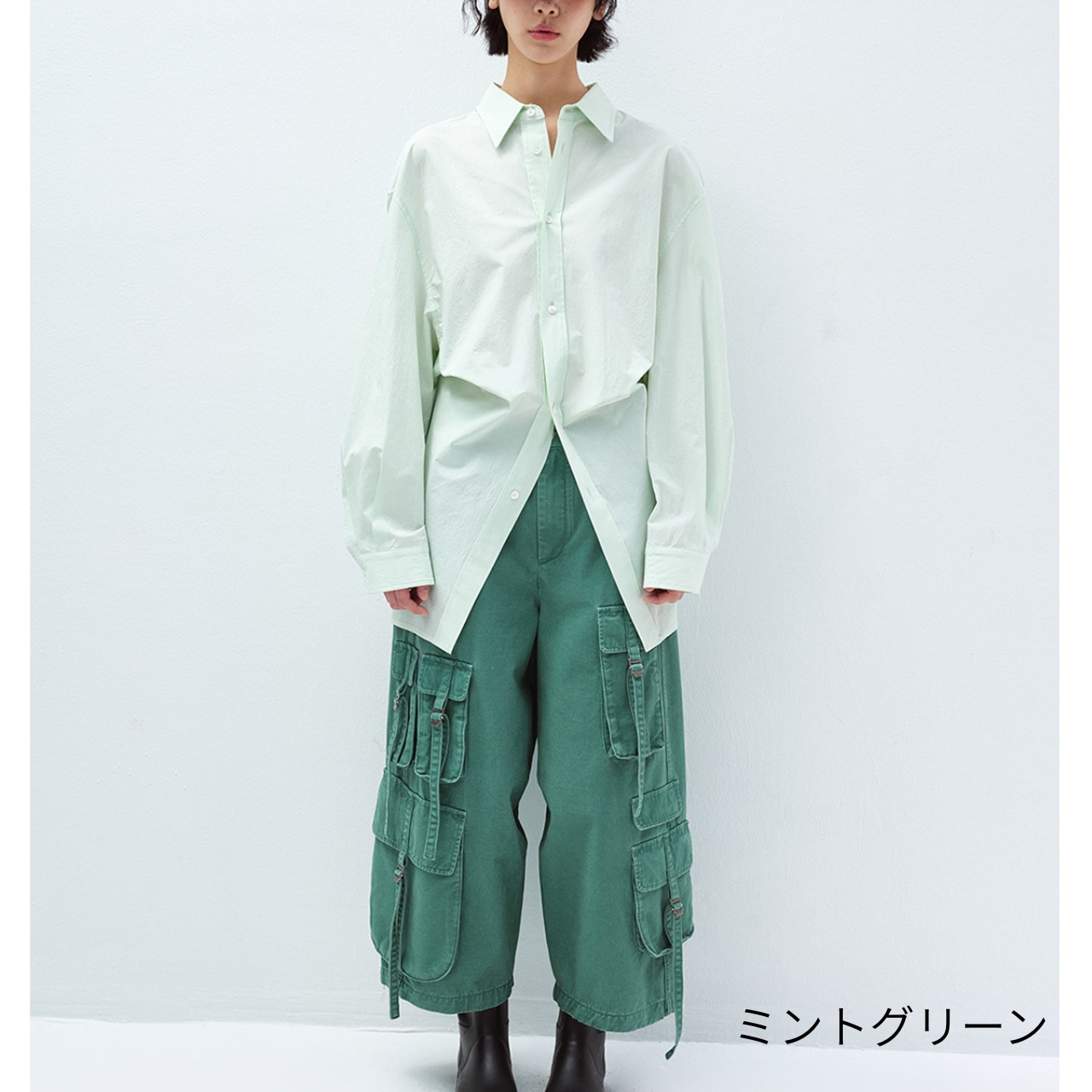 Oversized Shirt 【4color】 T4352