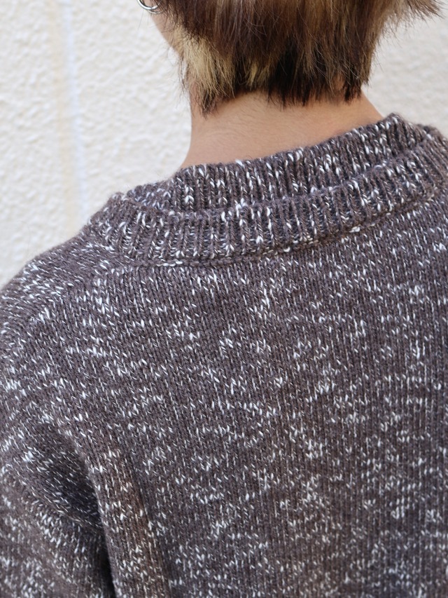 【26aw/ROLDSKOV】scollo a v brown and white