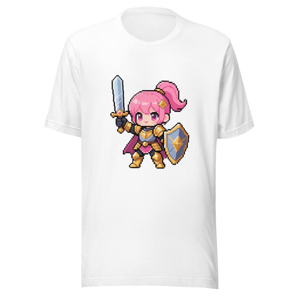 ドット ピクセル 女騎士 ユニセックスTシャツ S-XL各サイズ【PIXeL BOX】