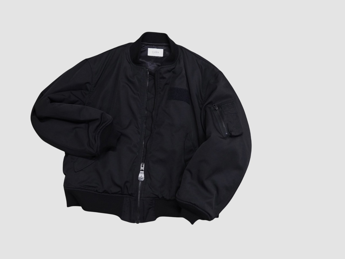 CIOTA” MA-1 Flight Jacket (Jet-Dyed Model) BLACK” | Lapel online store