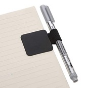 oAuLrX [5 Pack] ペンホルダー ペンループ タッチペンケース 接着シール式 ペンケース Pen loop Pen Holder 手帳/日記帳 (Black 黒)