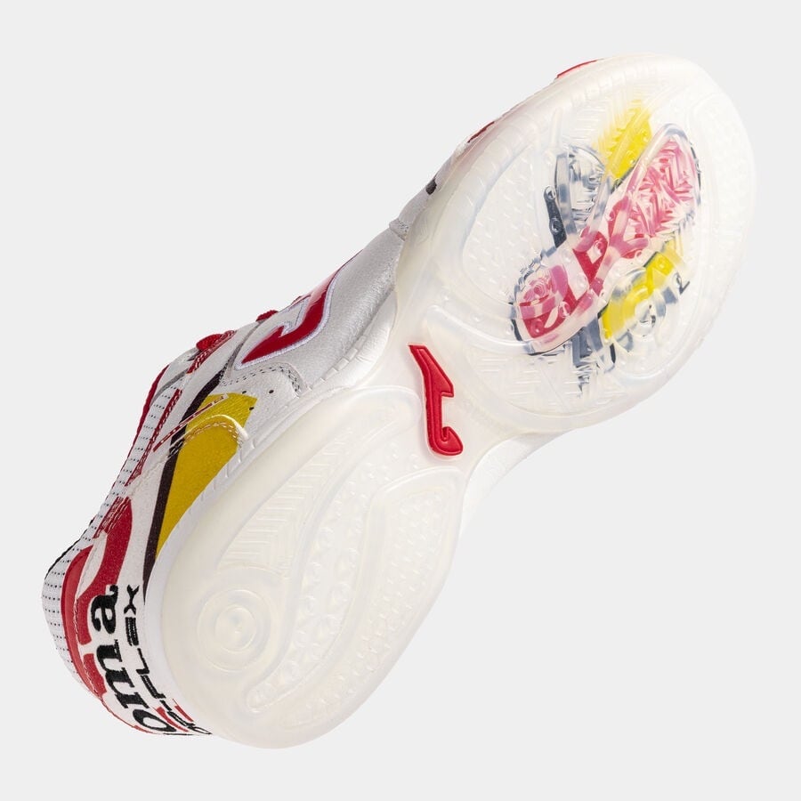 シューズ joma / TOP FLEX 2662 ELPOZO (23.5) joma / TOP FLEX 2662 ELPOZO WHITE RED INDOOR【SPECIAL EDITION