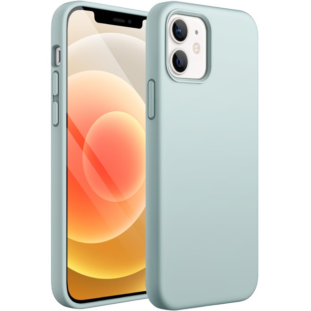 JETech iPhone 12/12 Pro用 シリコンケース (サキュレント)