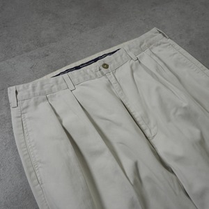90s Polo by Ralph Lauren POLO CHINO ANDREW "made in USA" off-white W33L30相当 古着