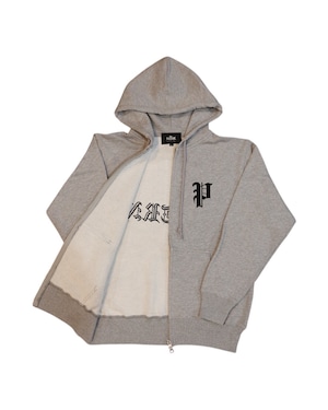 OLD P LOGO EMBROIDERY PILE ZIP UP PK