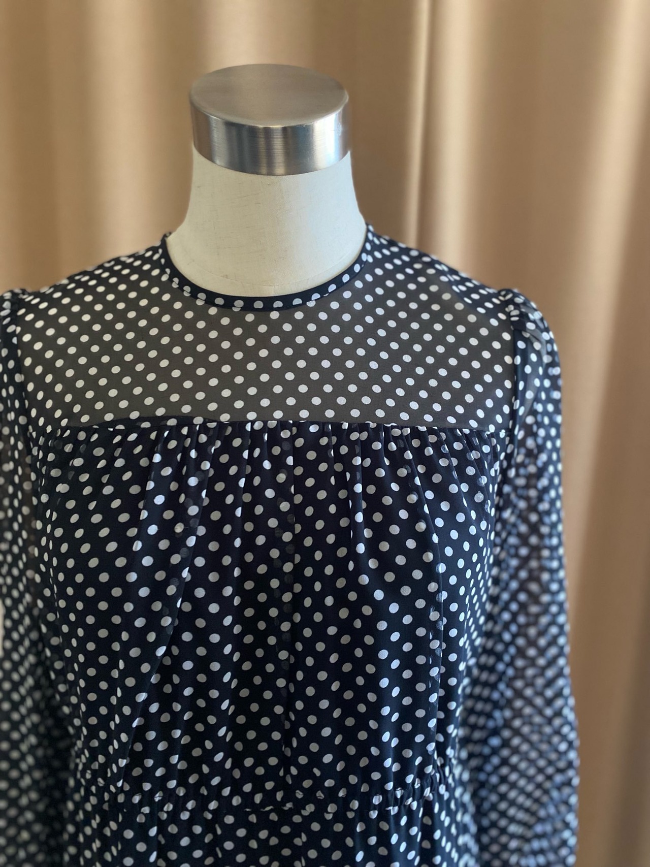 Simonne dot pattern dress-4195-6