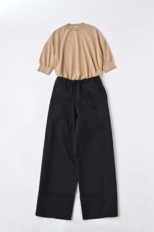 美品◯MEYAME コットン ニットT ブラック MEYAME コットンニットT | 大人になったら、着たい服 ONLINE STORE