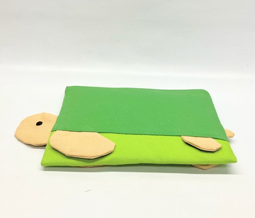 海ガメ　フラットポーチ｜とりさん工房ーかわいいハンドメイドポーチ