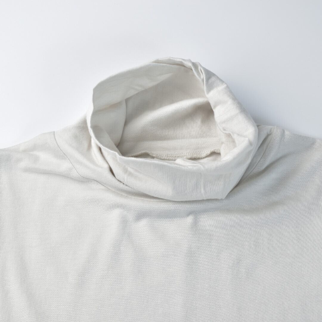 Fabrique en planete terre ファブリケアンプラネテール クラッシュネックプルオーバー ・アイスグレイ スーピマコットンを使った柔らかいカットソー