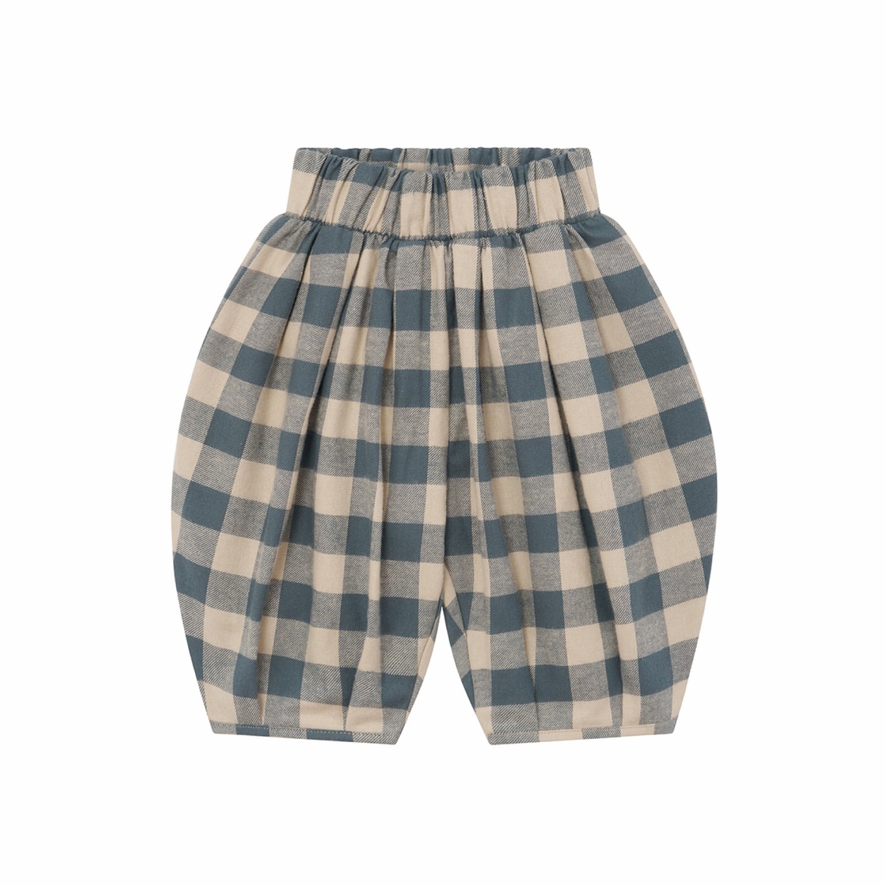 organic zoo / Fog Blue Gingham Lodge Pants