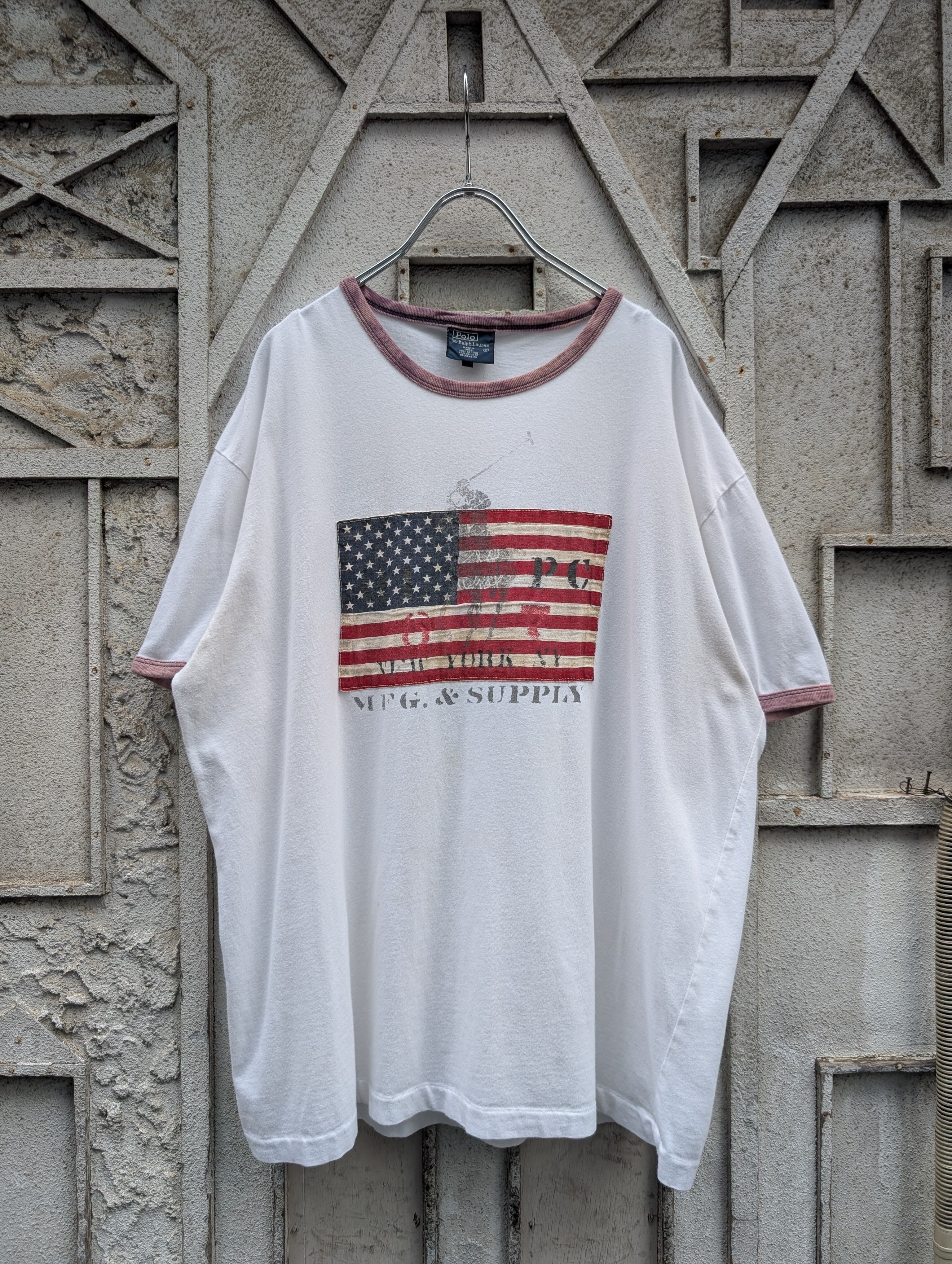 "RALPH LAUREN" ringer tee