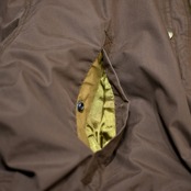 design padding jacket brown
