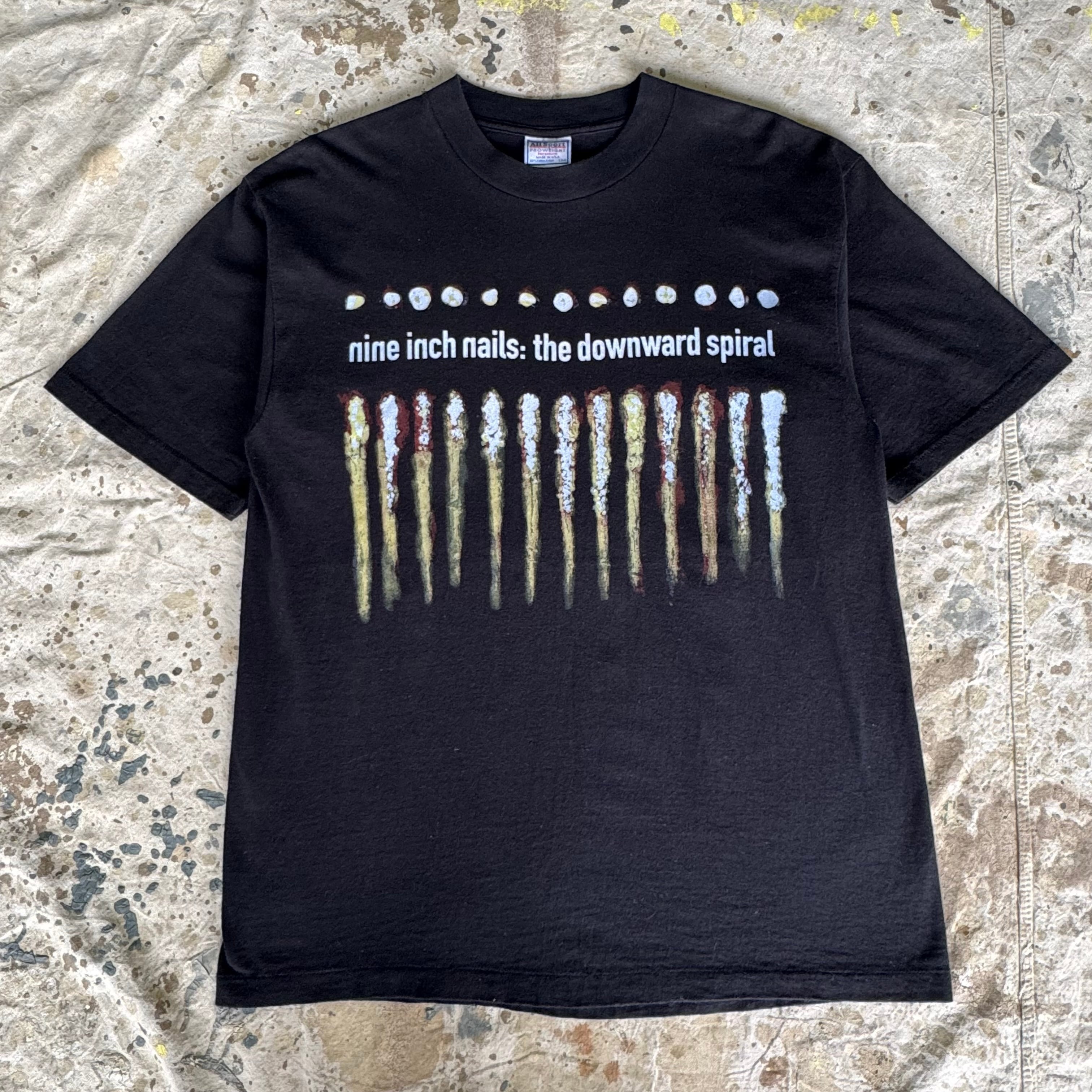 90s Nine Inch Nails Tシャツ USA製 The Downward Spiral ブラック L