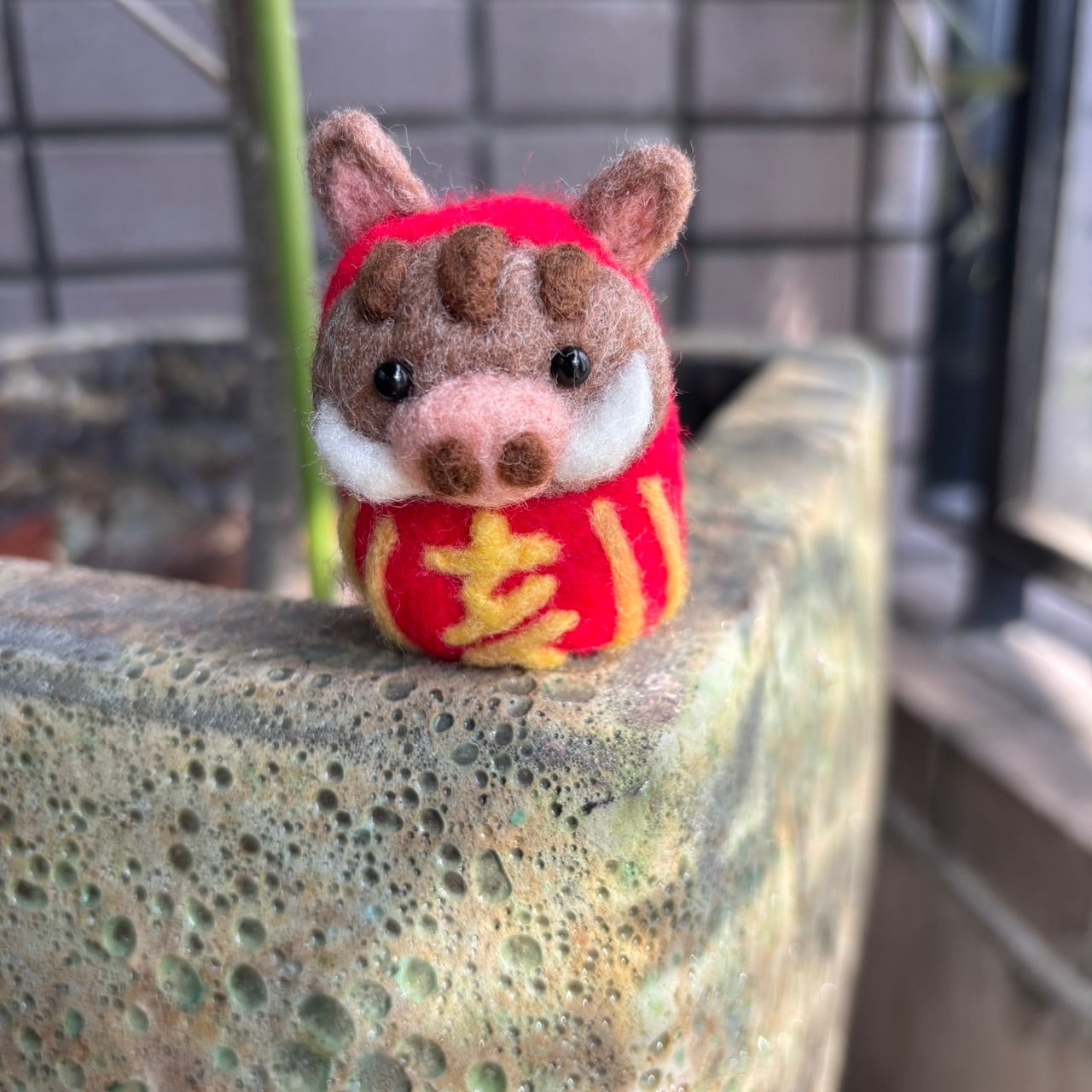 羊毛フェルト 干支ダルマ（亥） 縁起物 | トイロ｜水引・羊毛フェルト
