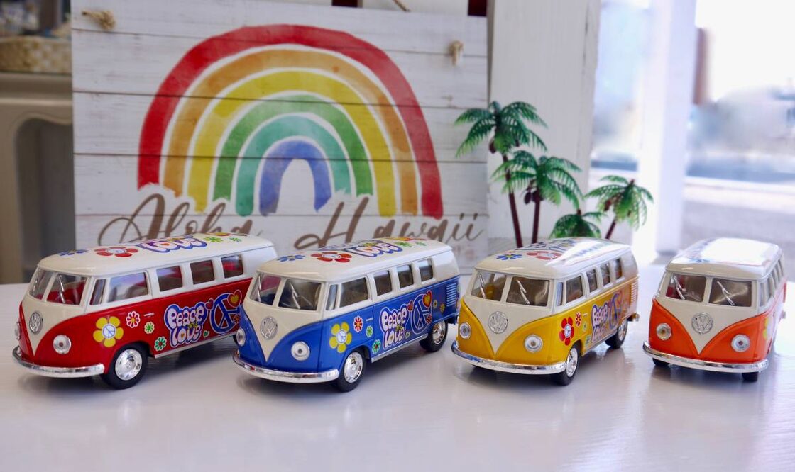 ワーゲン バスミニカー イエロー 1962 VW フォルクスワーゲン フラワー