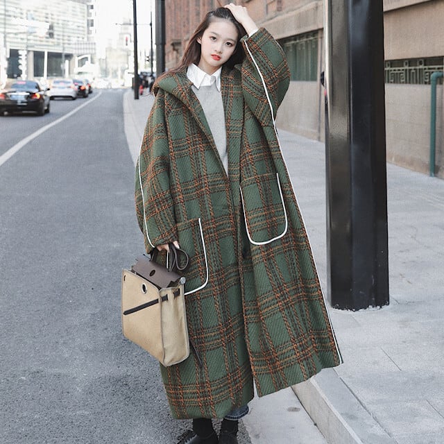 美品　バーバリー ロンドン ダッフルコート　ロングコート　チェック　カーキ　L BURBERRY - 美品 バーバリー ロンドン BURBERRY LONDON コート