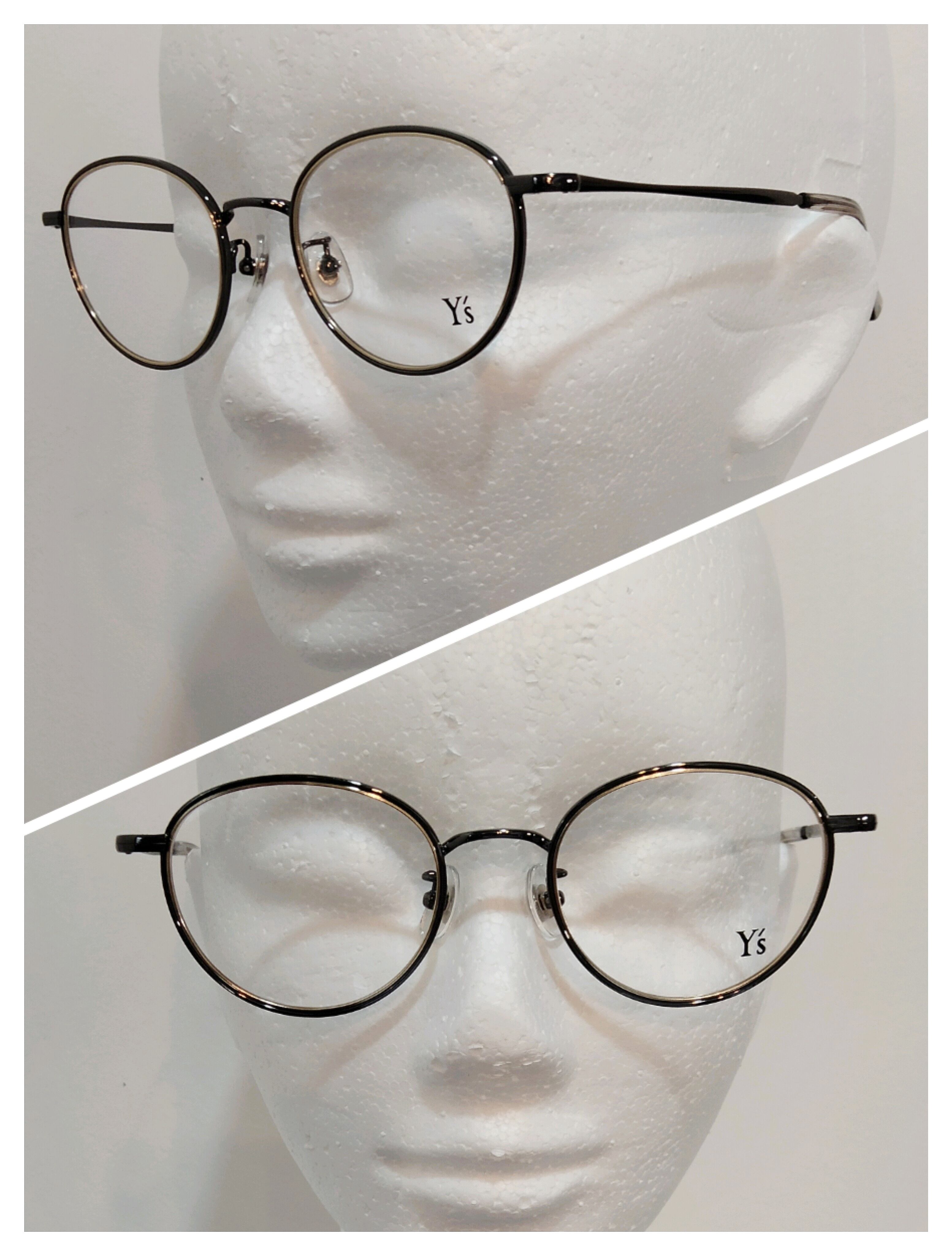 Y's (ワイズ) EYEWEAR 81-0030-3 // GUN ＆ LIGHT GOLD ［made in