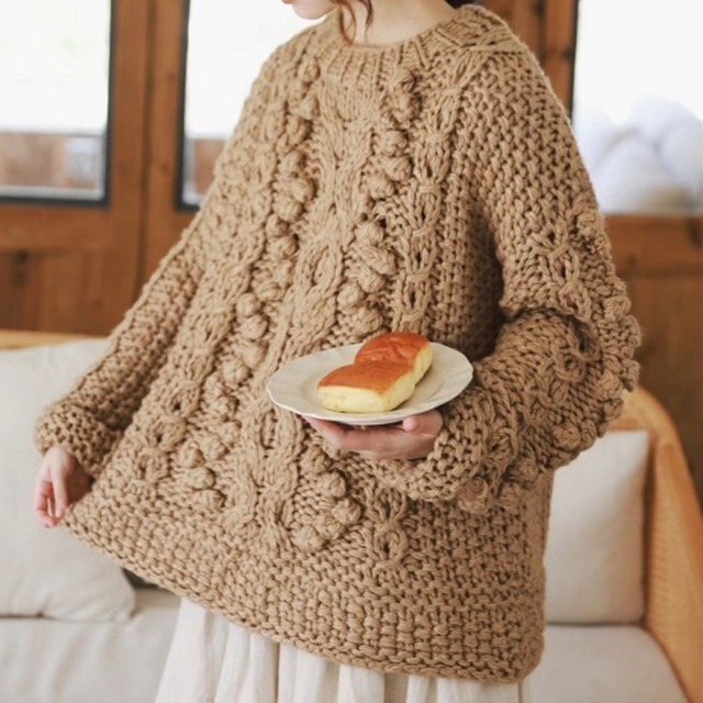 ローゲージニットプルオーバー　T0135