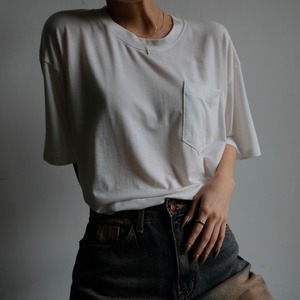 BASIC LOOSE PC TEE / WHT