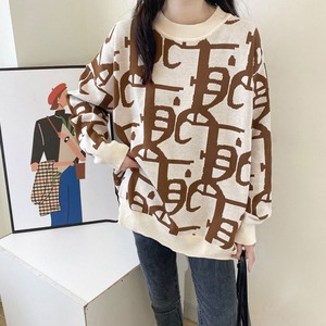 ジャガード柄 韓国風 ニット トップス レディース 秋冬 かわいい きれいめ 大人 カジュアル おしゃれ ストリート 大人可愛い 大人女子