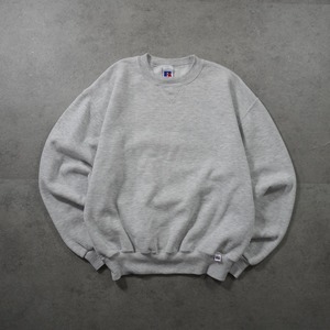 90s Russell Athletic sweatshirt solid gray M 古着