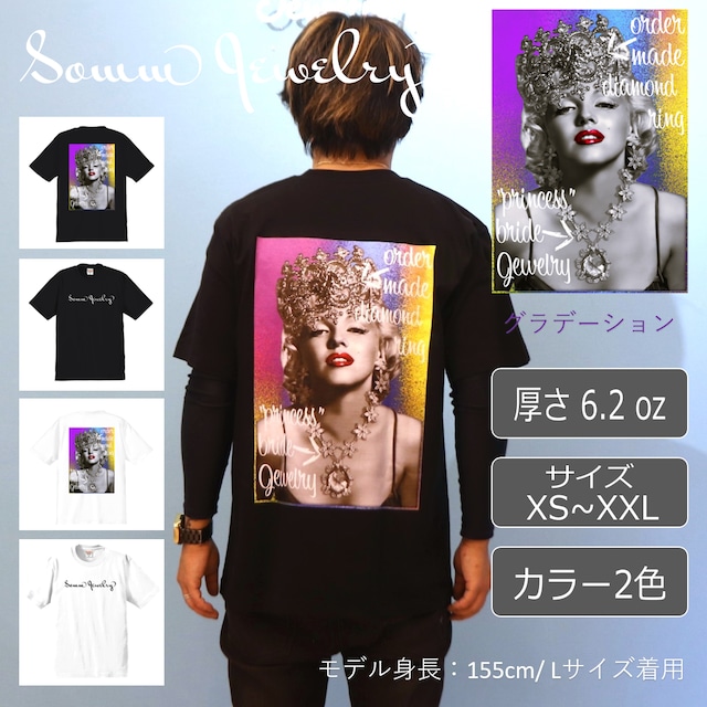 2022.Summer ハイクオリティＴシャツ_マリリン・モンロー_グラデーション