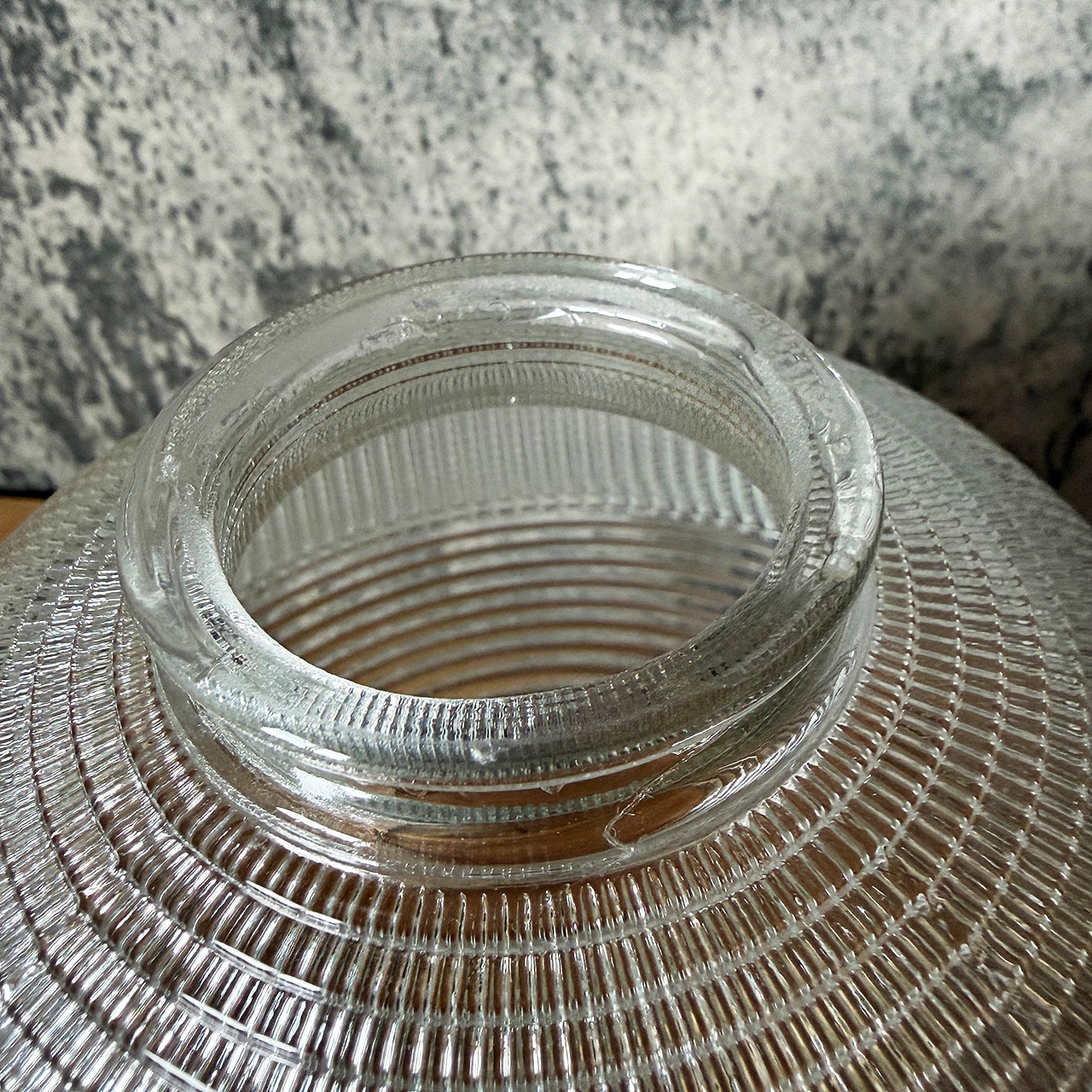 Vintage Holophane Prismatic Grass Globe 6 inch ホロフェーン プリズマティック グラスシェード 刻印有り 中古