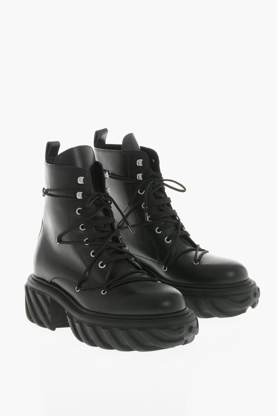 OFF-WHITE オフホワイト ブーツ レザー・ラバー