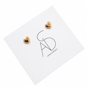 HEART MINI CLASSIC 18K コーティングキャッチピアス