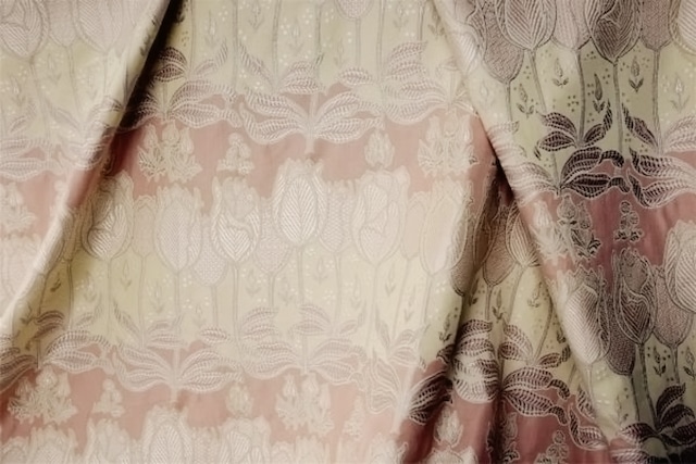 フランス 68x64c 球根たちの秘密の花園 室内装飾用ファブリック ヴィンテージ