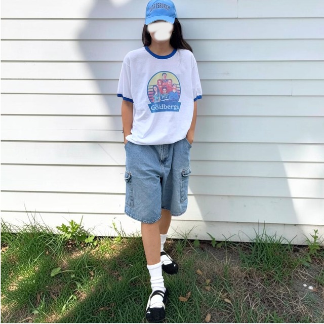 【LADIES】Oversized Denim Shorts - Size 40