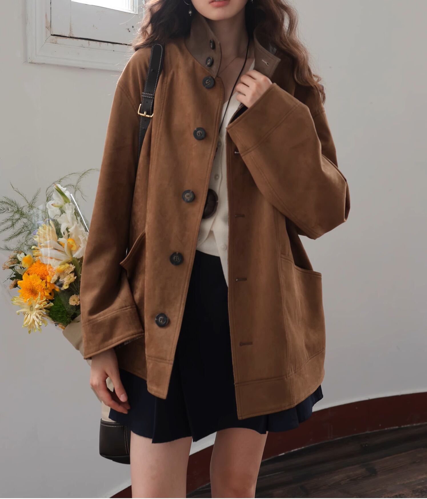 reversible stand collar jacket【変幻自在のリバーシブル×知的な立ち