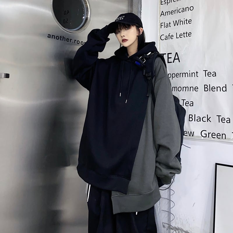 堅実な究極のユニセックス アシメパーカー パーカー | tenisperu.com.pe