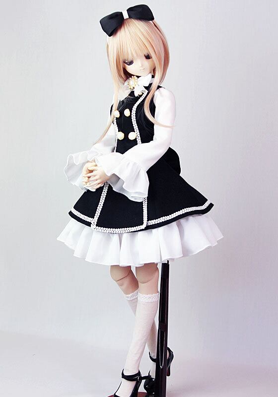 ディーラー様製 ドール服 アウトフィット 1/4 MSD 白 ② MDD 1/4 お