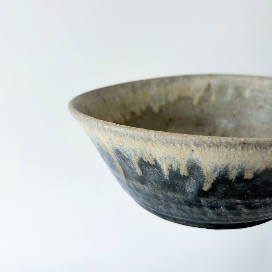 深鉢    骨董 八木橋昇 古呉須内灰釉 6寸深鉢② | WOLK