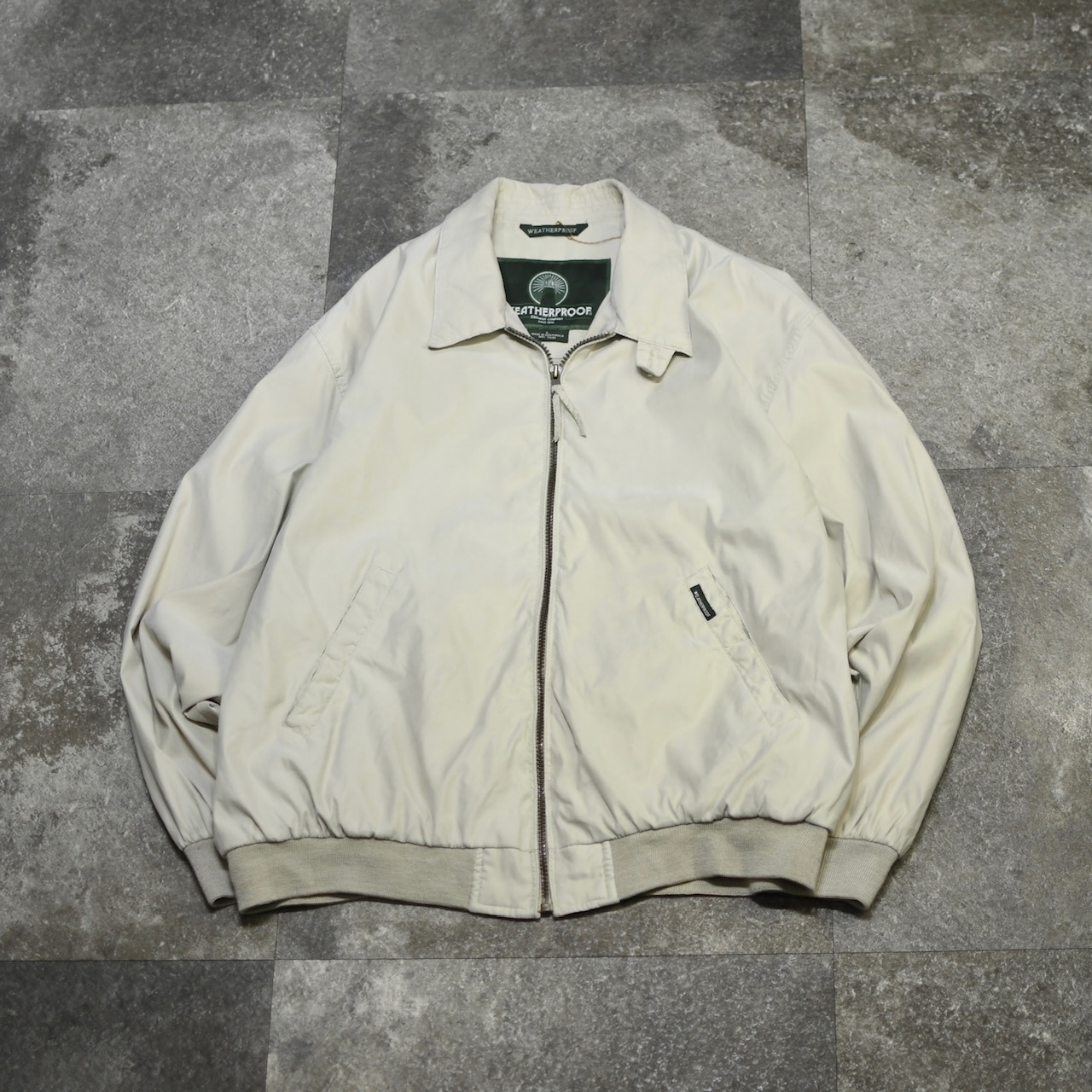 weatherproof smooth blouson ivory