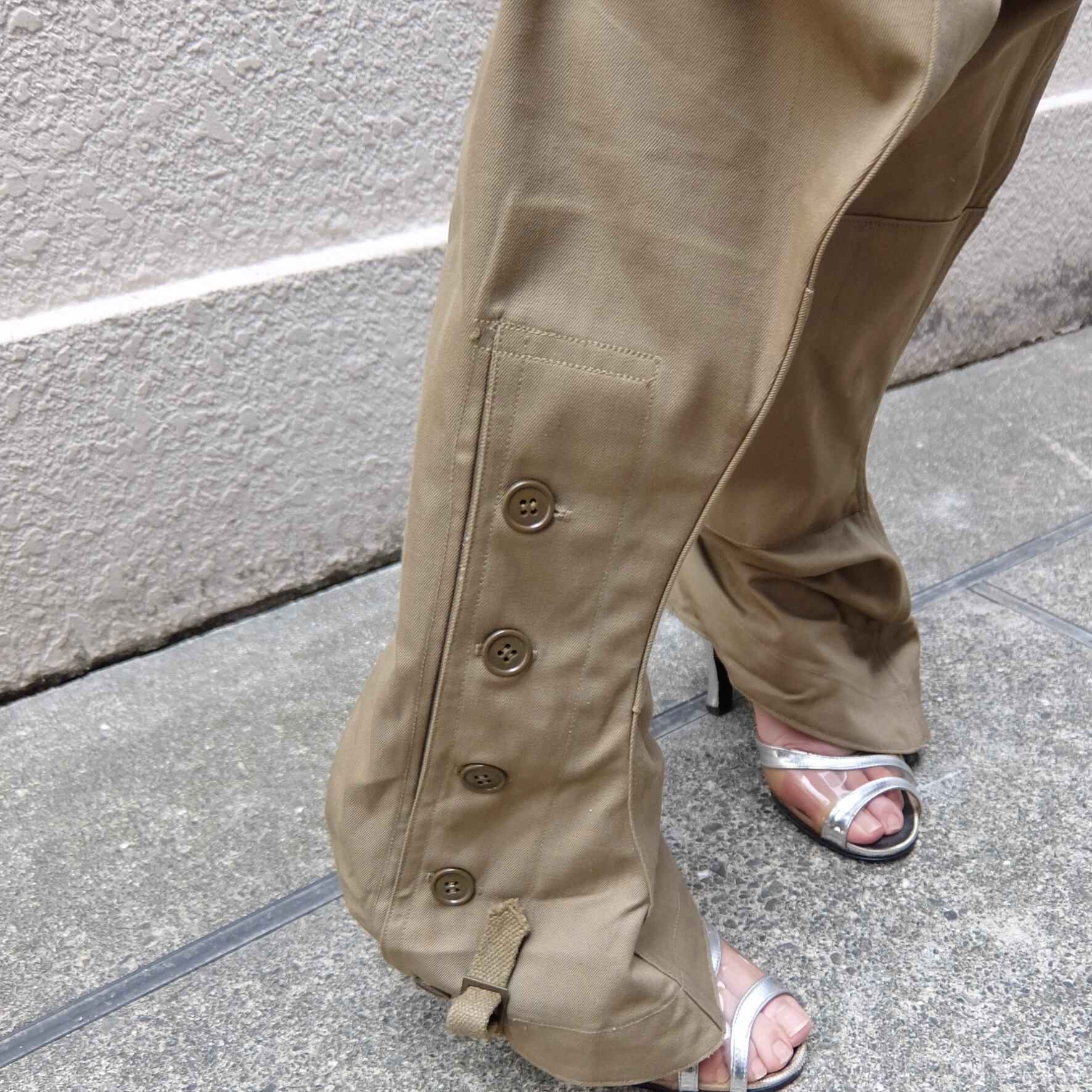 50's Italy overall motorcycle pants／50年代 イタリア軍 オーバーオール モーターサイクルパンツ | BIG  TIME ｜ヴィンテージ 古着 BIGTIME（ビッグタイム） powered by BASE