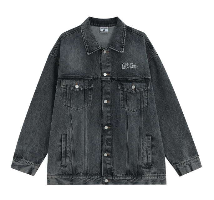 Logo Wash Denim Jacket 0001