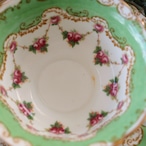 Royal Doulton|ロイヤルドルトン グリーン&ローズガーランド ティーセット カップ&ソーサー エドワーディアン期 英国アンティーク thumbnail 15