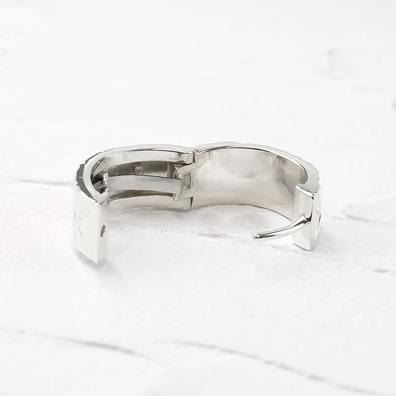 プラチナ フープ ピアス メンズ 片耳 ハワイアンジュエリー pt900 金属