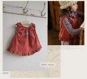 韓国子供服 / 26winter / puella FLO / モンシェルベスト / キッズ / 冬服 *90~140*