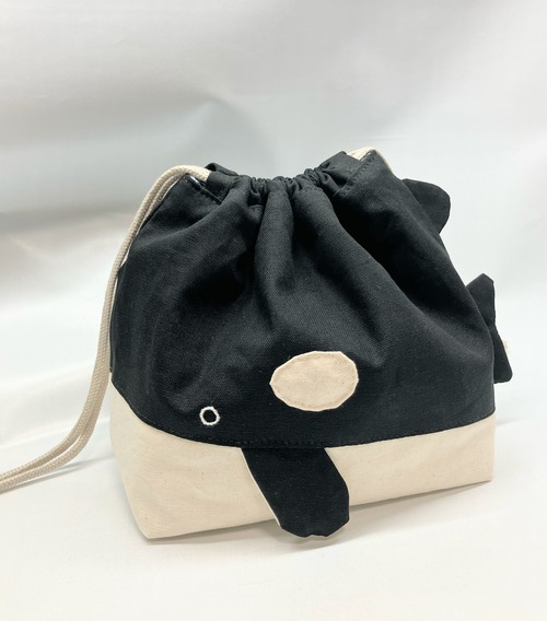 シャチ　保冷お弁当袋　ランチバック｜とりさん工房ーかわいいハンドメイドポーチ