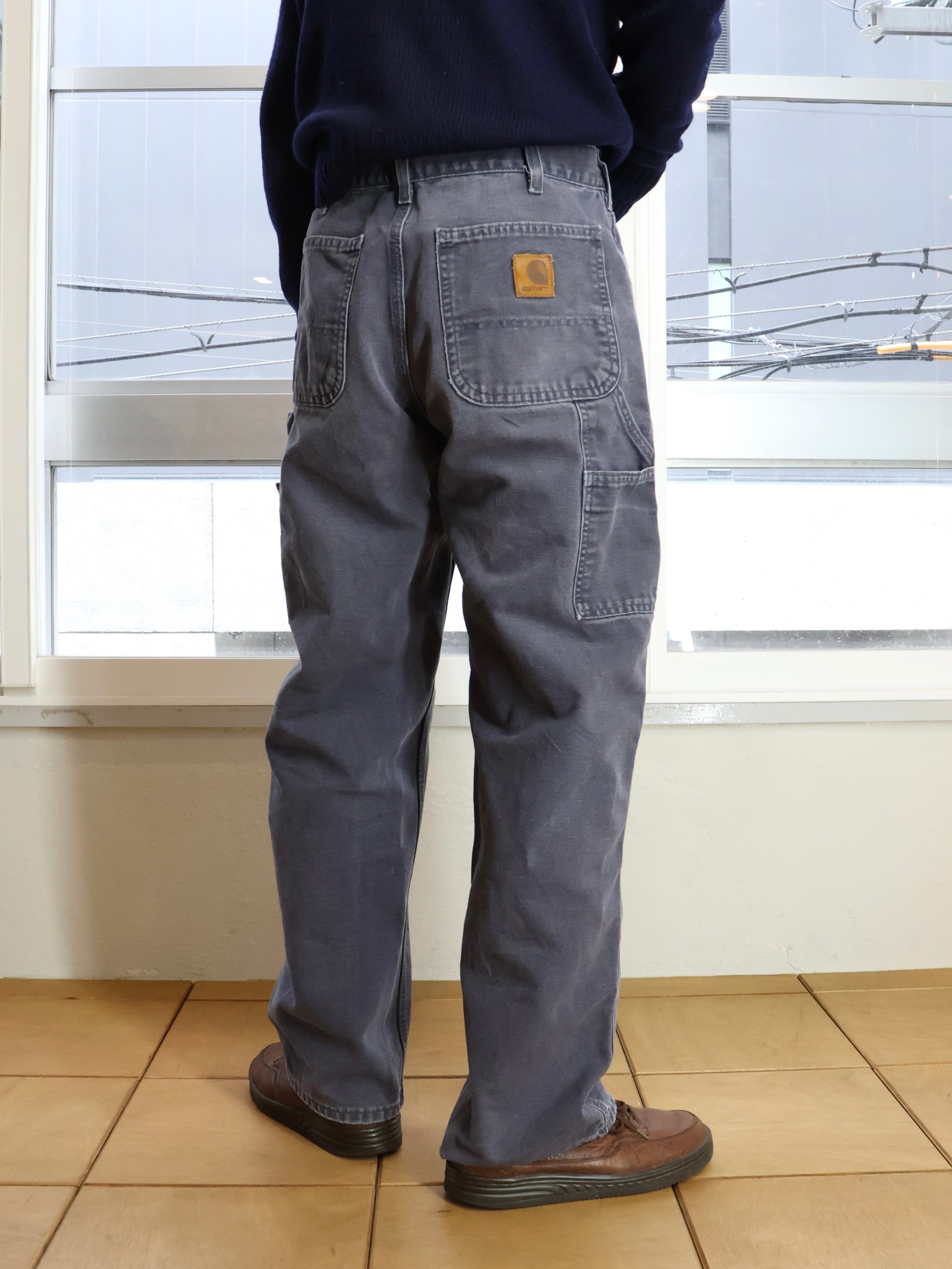 00s carhartt 茄子紺 ダックペインターパンツ 表記W32/L30 カーハート