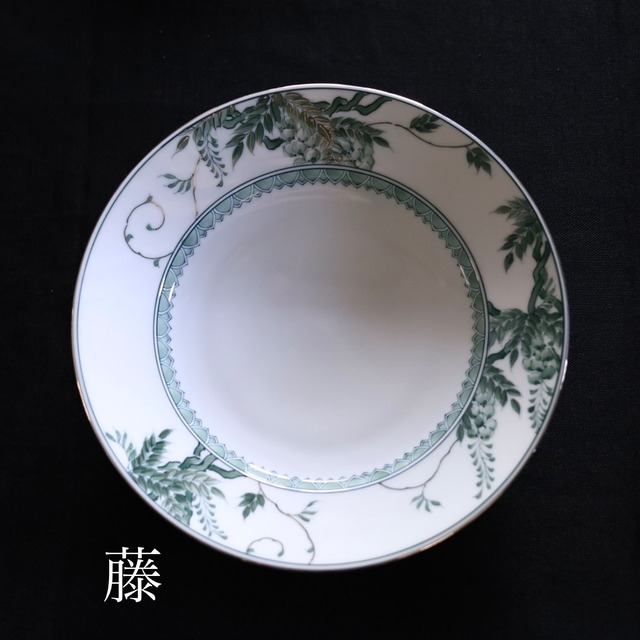 AS 平戸松山窯 プラチナ付クロム六彩花25プレート皿