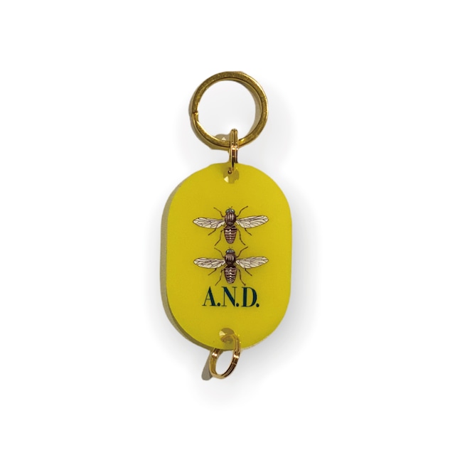 A.N.D. × Tatsuya Hirayama KEYRING / YELLOW