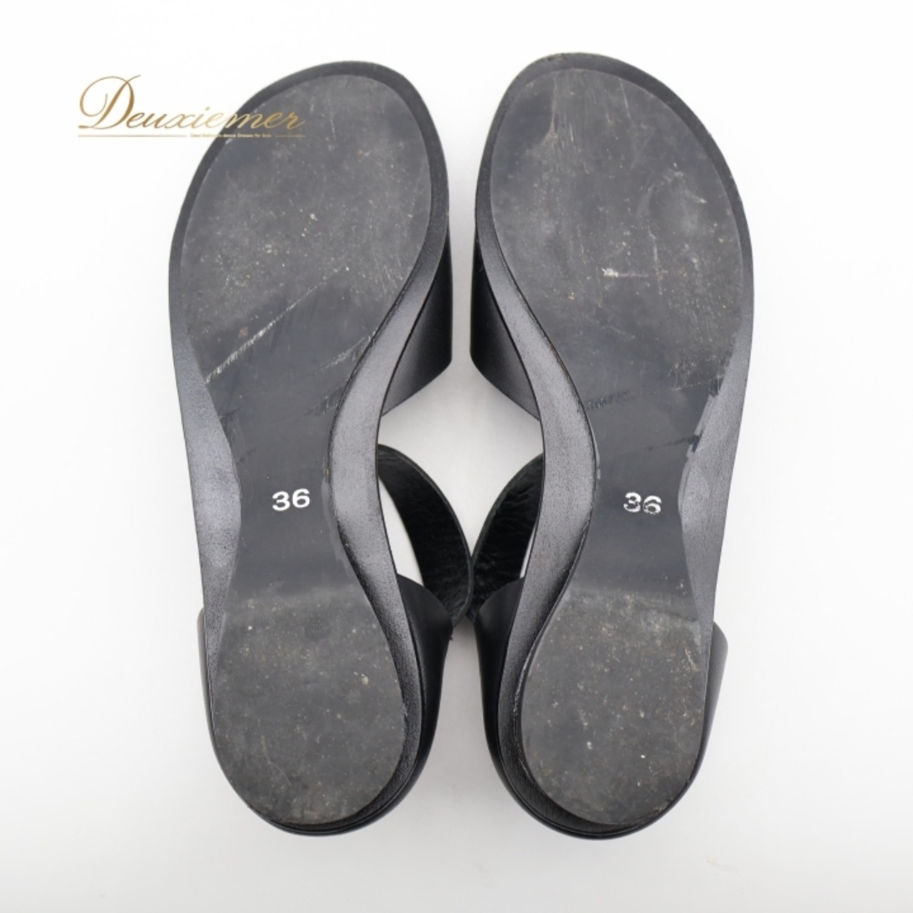 agnes b. アニエスベー サンダル 36サイズ ブラック系 靴 くつ シューズ レディース 無地 シンプル カジュアル ぺたんこ フラット フラットシューズ かわいい オールブラック