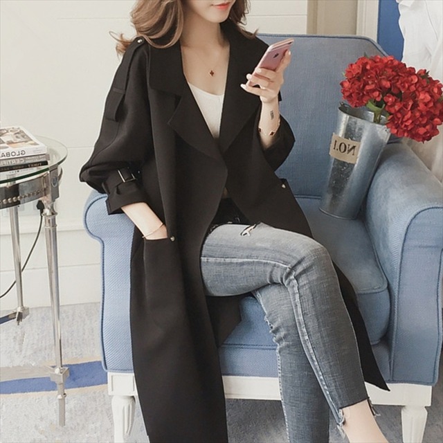 ミドル丈 ガウンコート 無地 シンプル オフィスカジュアル ライトアウター ワンピースコート レディース 取寄 発送目安14 21日営業日 Laff Store 会社情報 納期の確認をお願いします